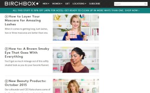 Birchbox content marketing strategy